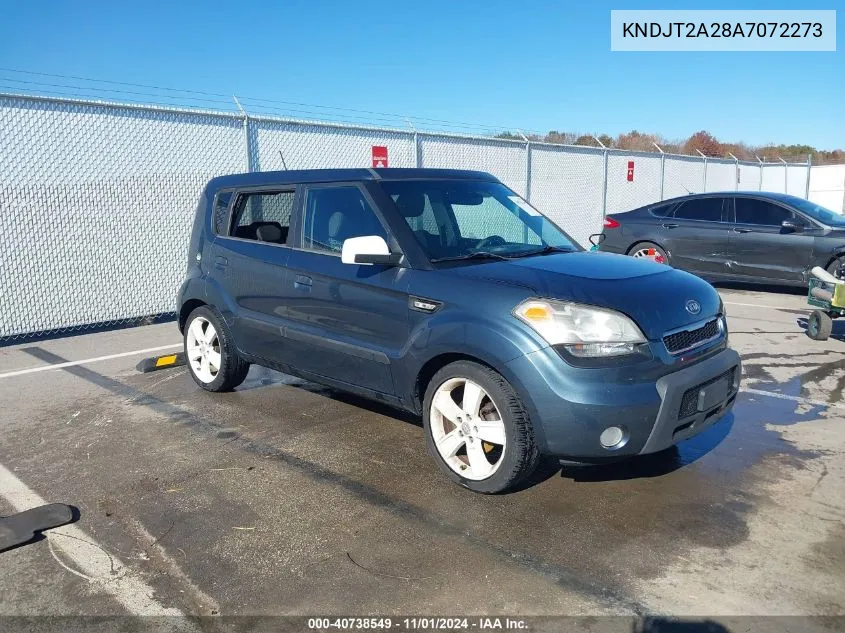 2010 Kia Soul + VIN: KNDJT2A28A7072273 Lot: 40738549