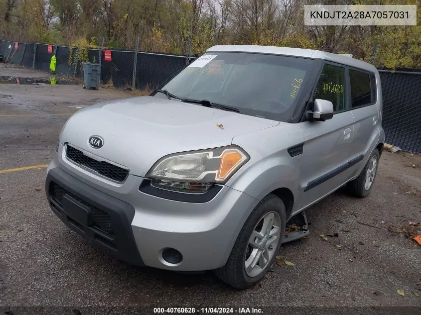 2010 Kia Soul + VIN: KNDJT2A28A7057031 Lot: 40760628