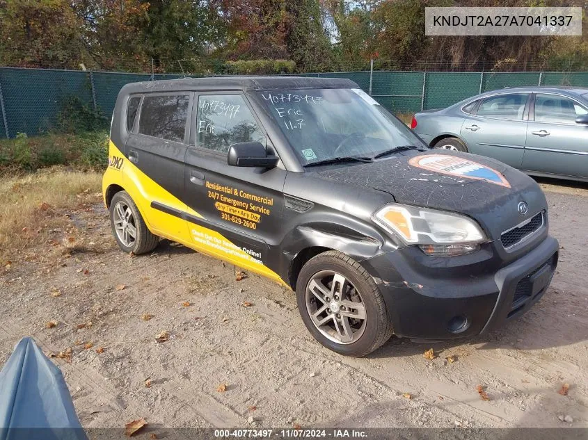 2010 Kia Soul + VIN: KNDJT2A27A7041337 Lot: 40773497