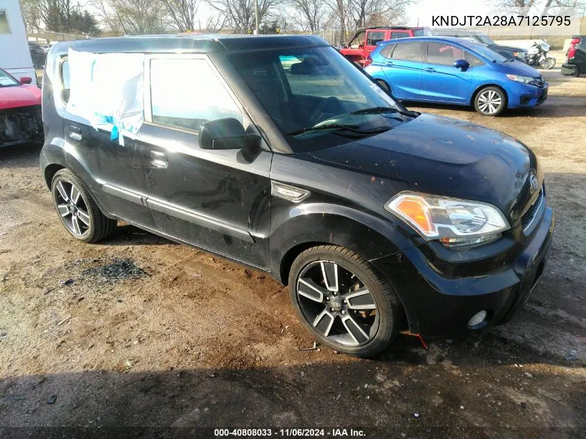 2010 Kia Soul + VIN: KNDJT2A28A7125795 Lot: 40808033