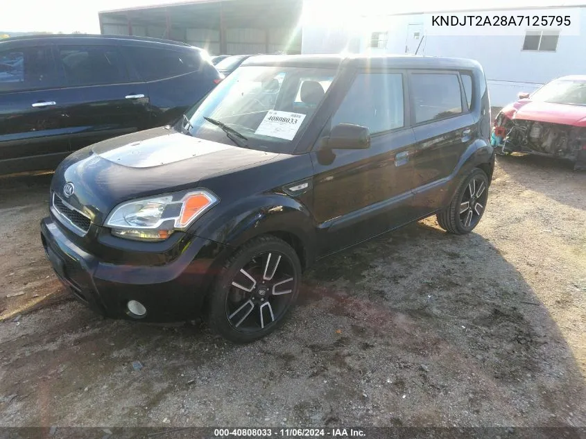 2010 Kia Soul + VIN: KNDJT2A28A7125795 Lot: 40808033