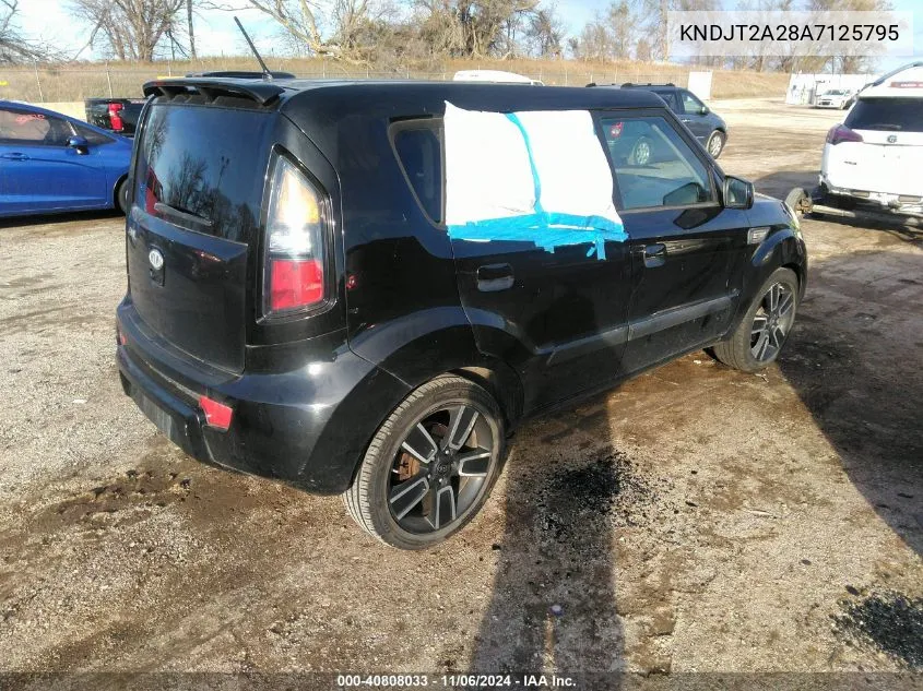 2010 Kia Soul + VIN: KNDJT2A28A7125795 Lot: 40808033