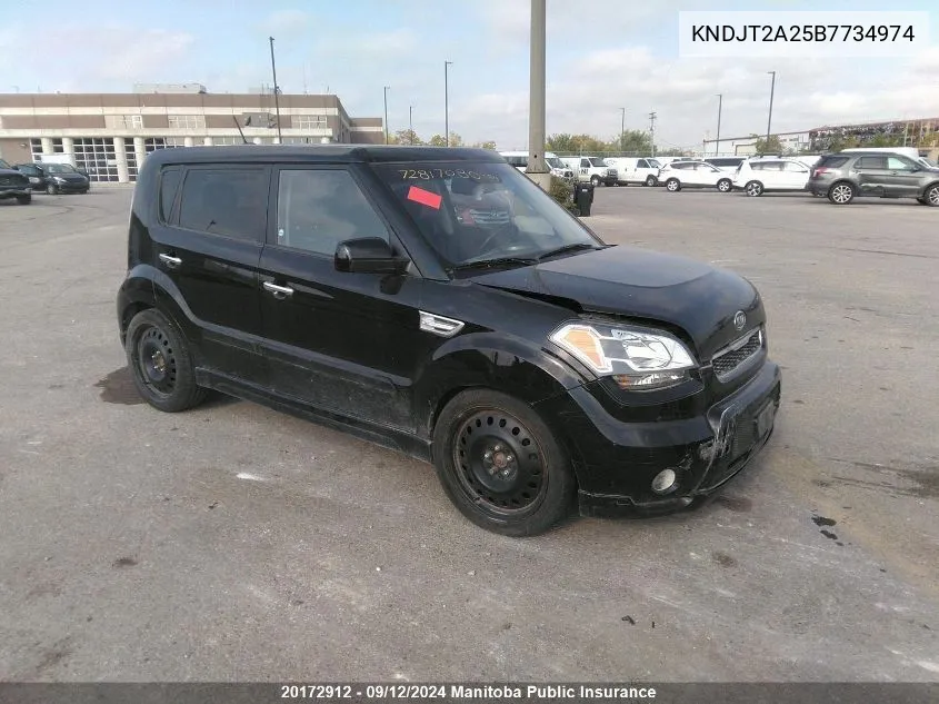 2011 Kia Soul 4U Sx VIN: KNDJT2A25B7734974 Lot: 20172912