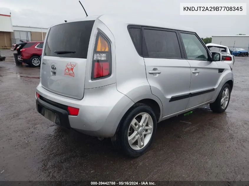 2011 Kia Soul + VIN: KNDJT2A29B7708345 Lot: 39442788