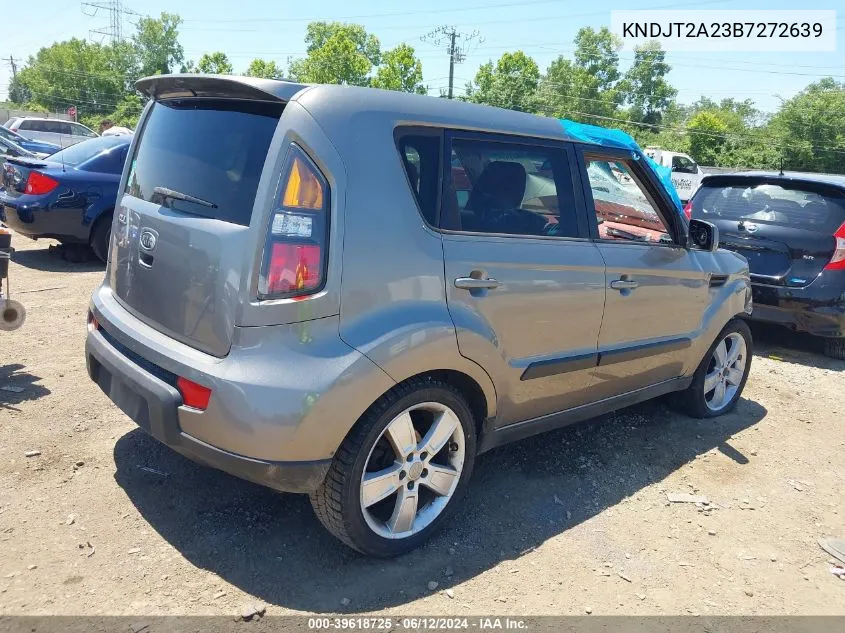 2011 Kia Soul Sport VIN: KNDJT2A23B7272639 Lot: 39618725