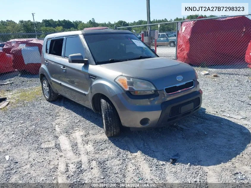 2011 Kia Soul + VIN: KNDJT2A27B7298323 Lot: 39707200