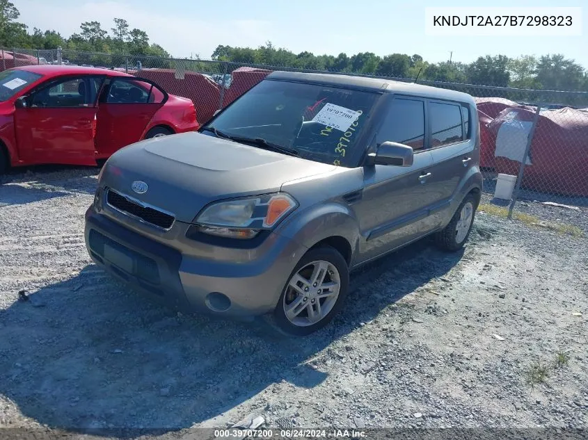 2011 Kia Soul + VIN: KNDJT2A27B7298323 Lot: 39707200