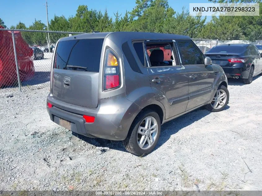 2011 Kia Soul + VIN: KNDJT2A27B7298323 Lot: 39707200