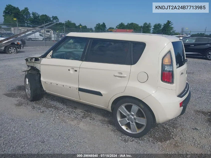 2011 Kia Soul ! VIN: KNDJT2A24B7713985 Lot: 39848545