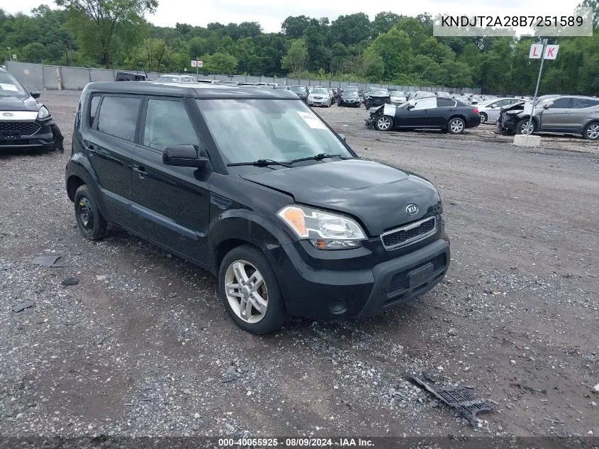 2011 Kia Soul +/!/Sport VIN: KNDJT2A28B7251589 Lot: 40055925