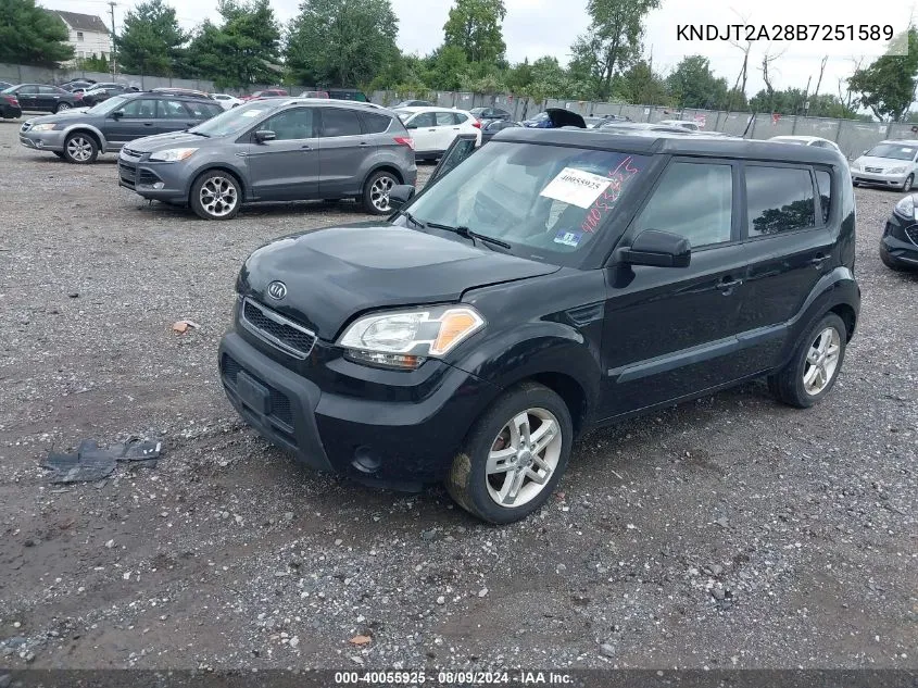 2011 Kia Soul +/!/Sport VIN: KNDJT2A28B7251589 Lot: 40055925