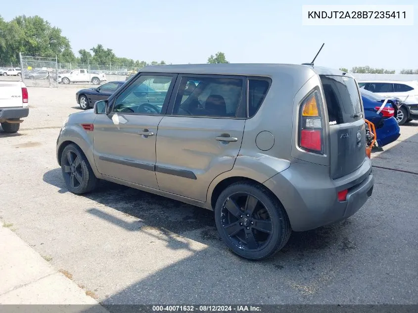 2011 Kia Soul ! VIN: KNDJT2A28B7235411 Lot: 40071632