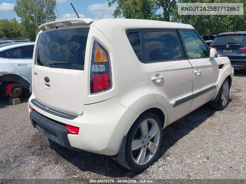 2011 Kia Soul ! VIN: KNDJT2A25B7712862 Lot: 40075775