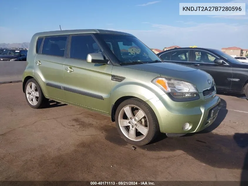 2011 Kia Soul ! VIN: KNDJT2A27B7280596 Lot: 40171113