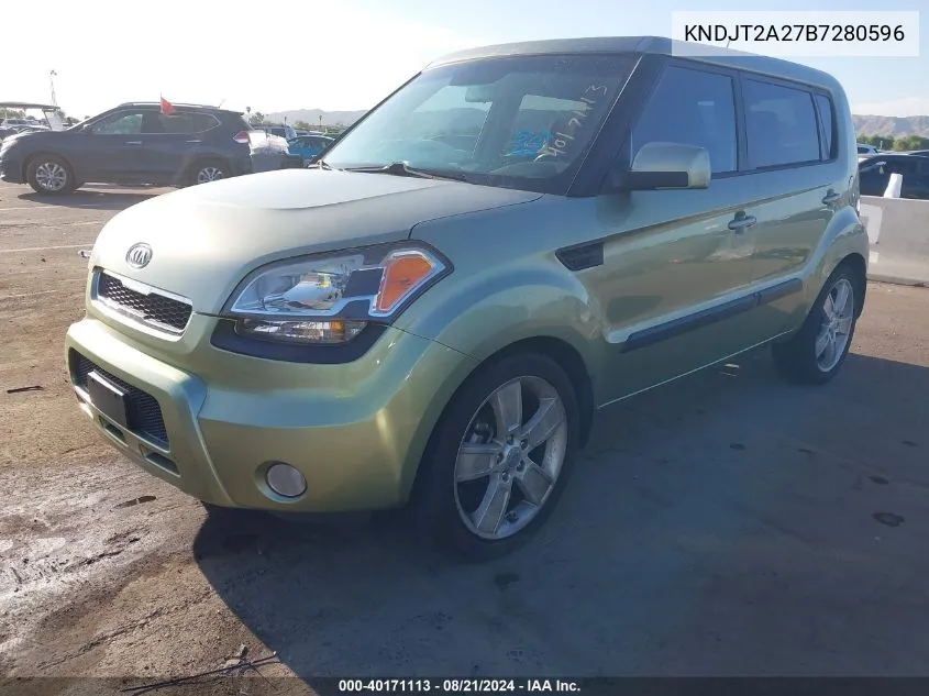 2011 Kia Soul ! VIN: KNDJT2A27B7280596 Lot: 40171113