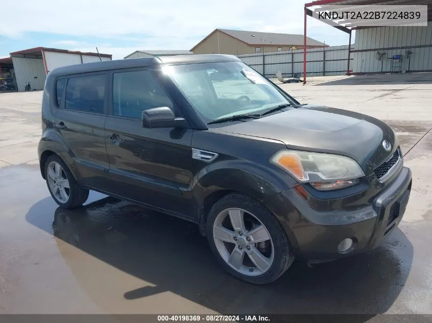 2011 Kia Soul ! VIN: KNDJT2A22B7224839 Lot: 40198369