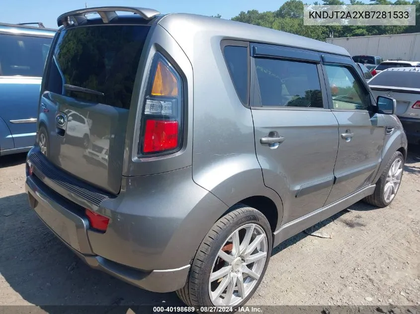 2011 Kia Soul ! VIN: KNDJT2A2XB7281533 Lot: 40198689