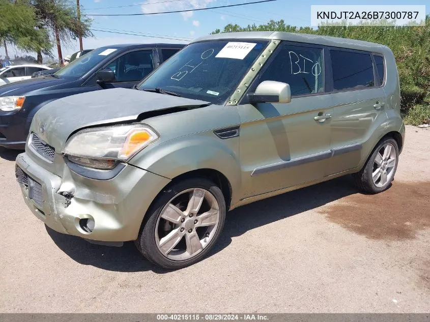 2011 Kia Soul ! VIN: KNDJT2A26B7300787 Lot: 40215115