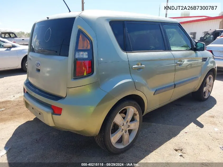 2011 Kia Soul ! VIN: KNDJT2A26B7300787 Lot: 40215115