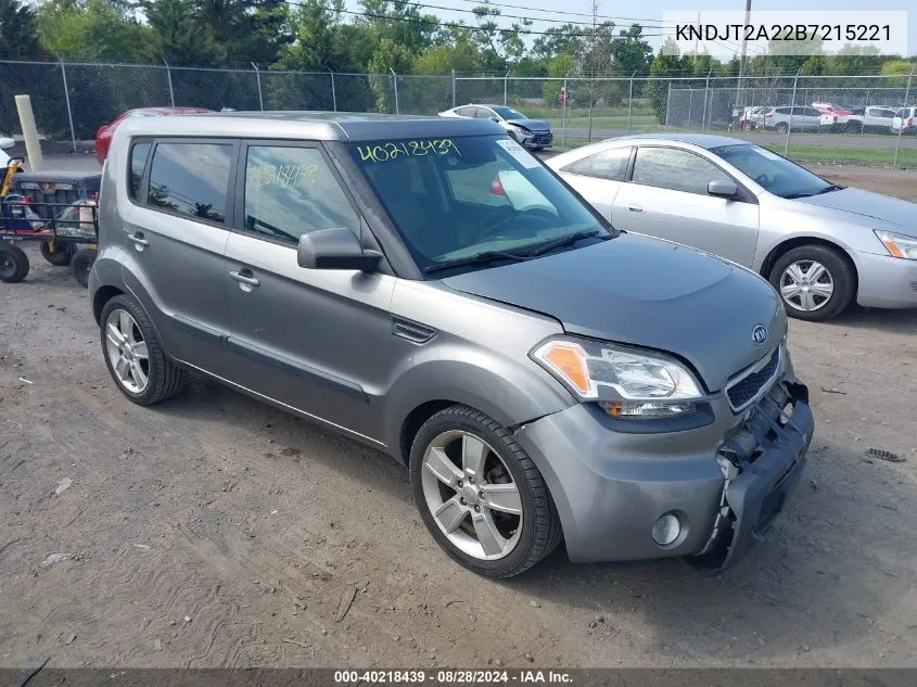 2011 Kia Soul ! VIN: KNDJT2A22B7215221 Lot: 40218439