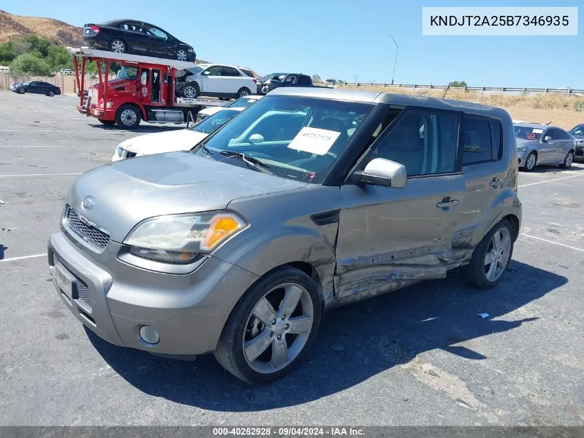 2011 Kia Soul ! VIN: KNDJT2A25B7346935 Lot: 40252928