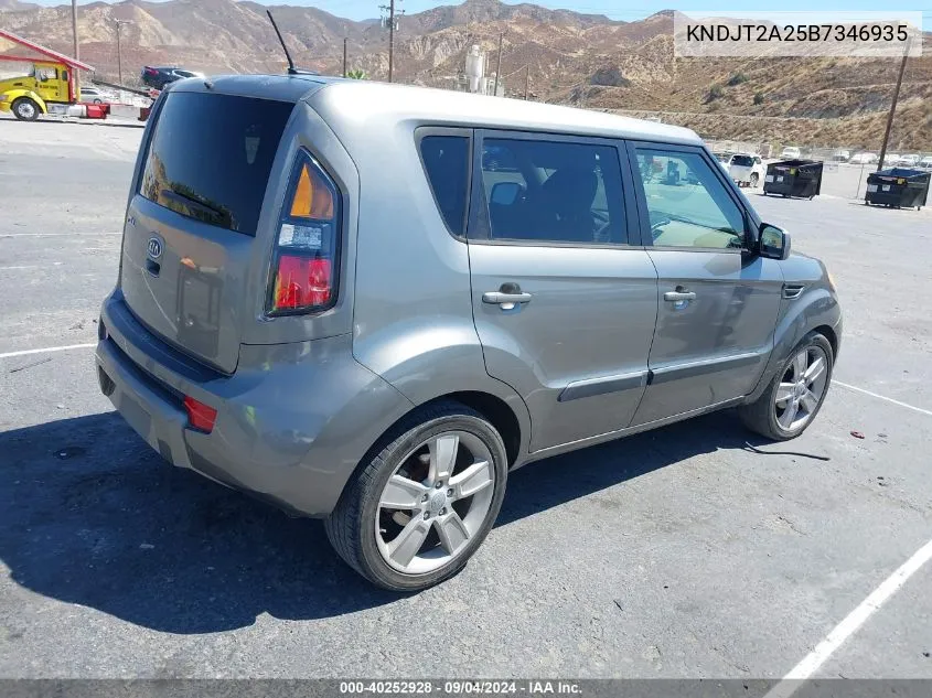 2011 Kia Soul ! VIN: KNDJT2A25B7346935 Lot: 40252928