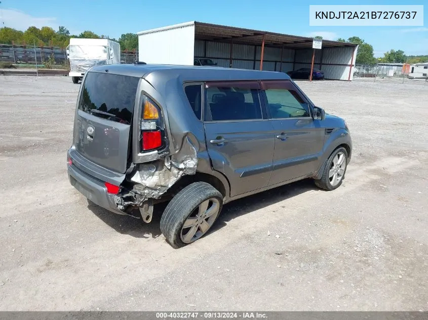 2011 Kia Soul ! VIN: KNDJT2A21B7276737 Lot: 40322747