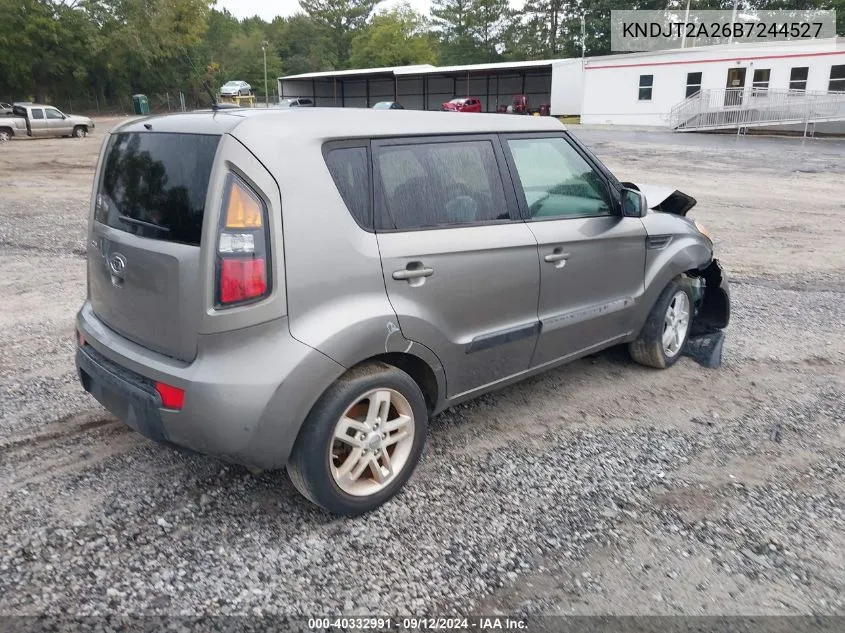 2011 Kia Soul VIN: KNDJT2A26B7244527 Lot: 40332991