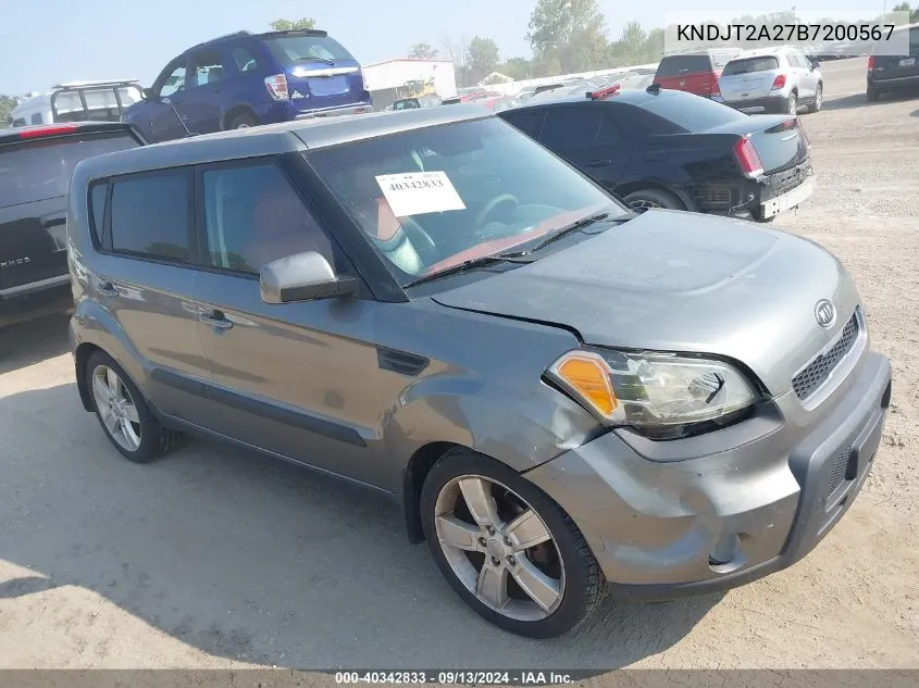 2011 Kia Soul Sport VIN: KNDJT2A27B7200567 Lot: 40342833