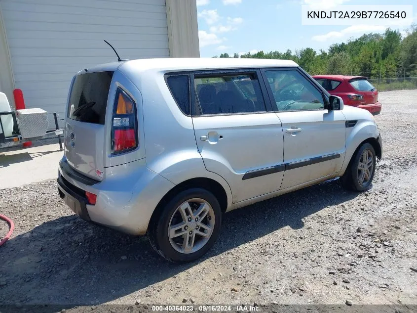 KNDJT2A29B7726540 2011 Kia Soul +