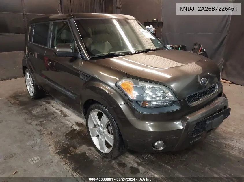 2011 Kia Soul ! VIN: KNDJT2A26B7225461 Lot: 40388661