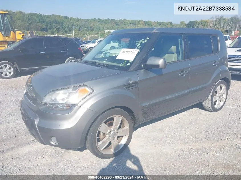 2011 Kia Soul ! VIN: KNDJT2A22B7338534 Lot: 40402290