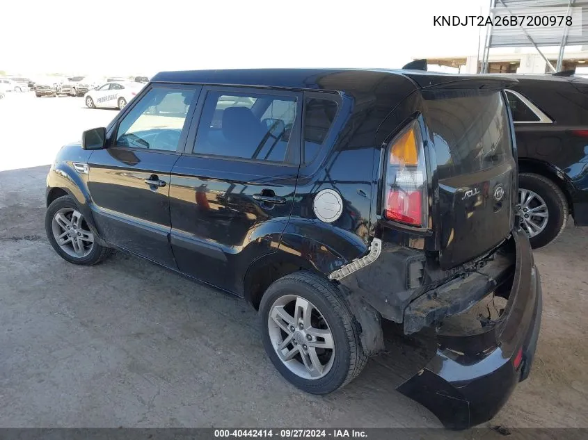 KNDJT2A26B7200978 2011 Kia Soul +