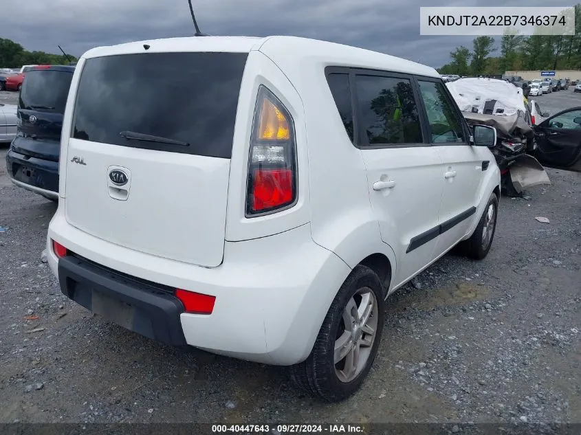 KNDJT2A22B7346374 2011 Kia Soul +