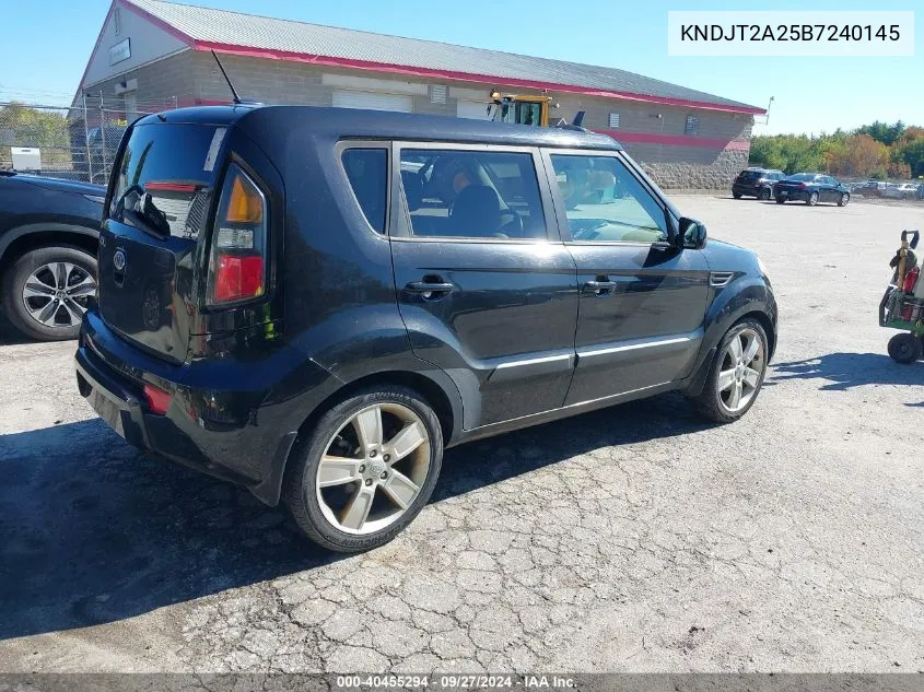 2011 Kia Soul ! VIN: KNDJT2A25B7240145 Lot: 40455294