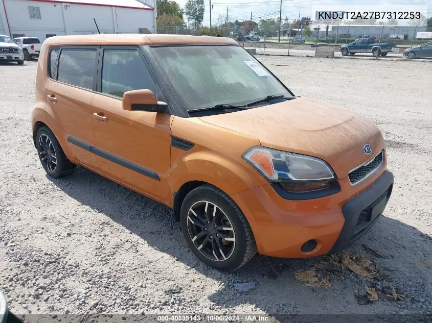 2011 Kia Soul + VIN: KNDJT2A27B7312253 Lot: 40539143