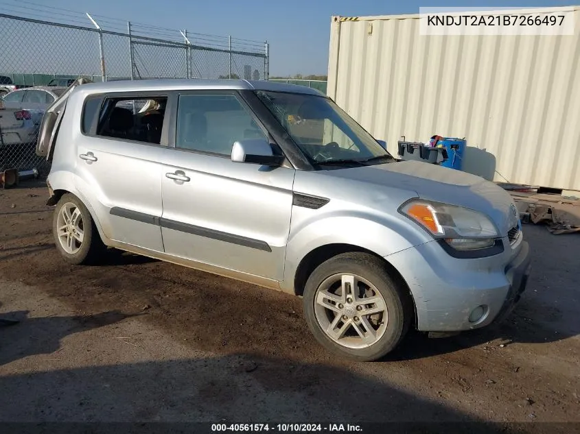 2011 Kia Soul + VIN: KNDJT2A21B7266497 Lot: 40561574