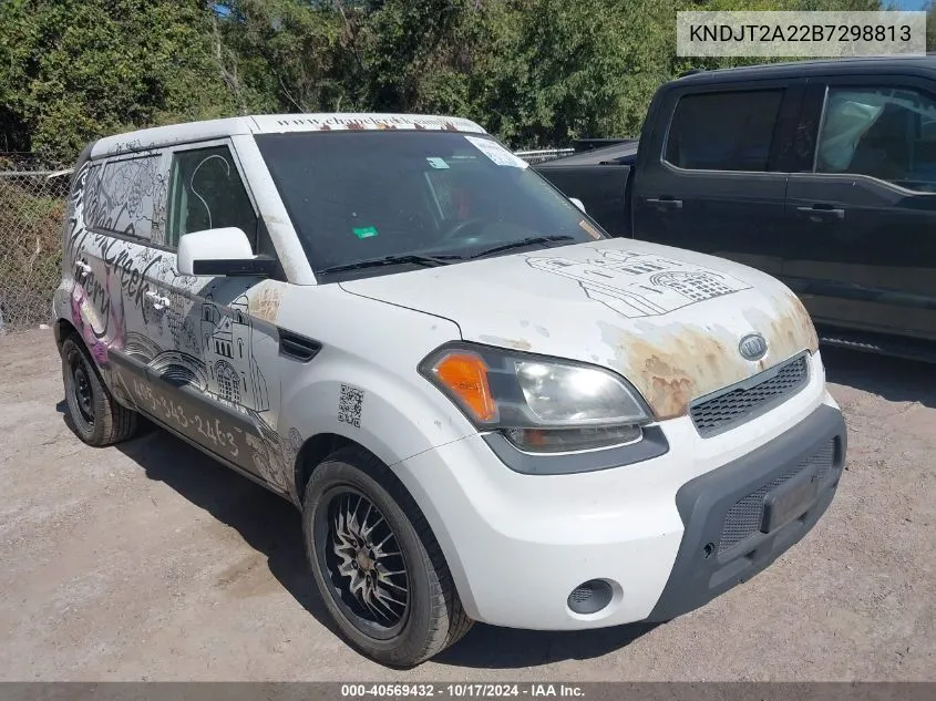 2011 Kia Soul + VIN: KNDJT2A22B7298813 Lot: 40569432