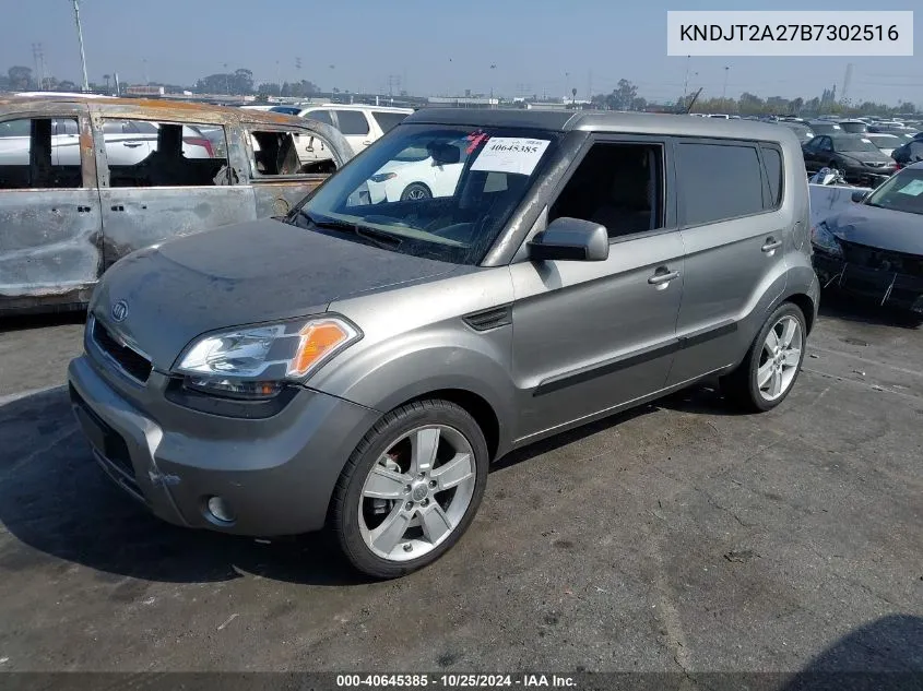 2011 Kia Soul ! VIN: KNDJT2A27B7302516 Lot: 40645385