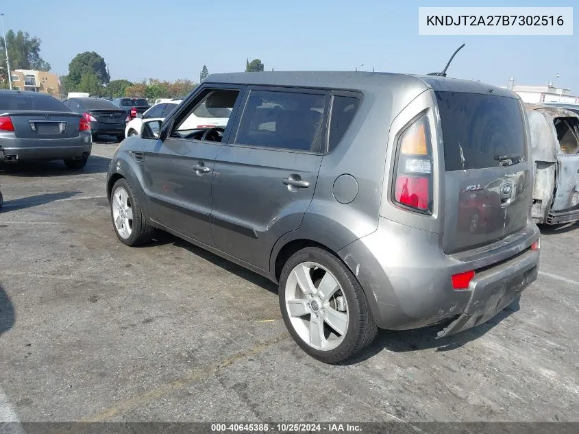 2011 Kia Soul ! VIN: KNDJT2A27B7302516 Lot: 40645385