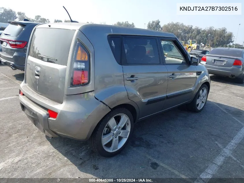 2011 Kia Soul ! VIN: KNDJT2A27B7302516 Lot: 40645385