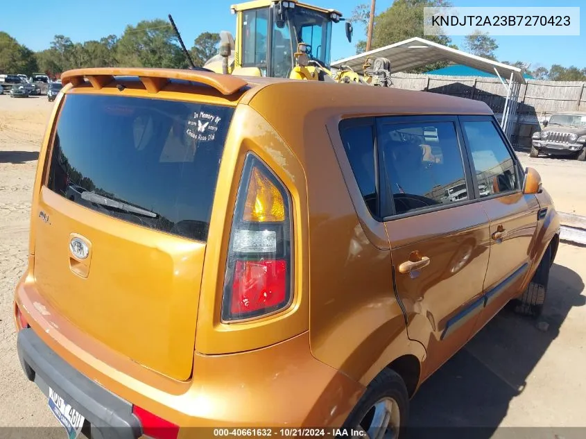 KNDJT2A23B7270423 2011 Kia Soul +