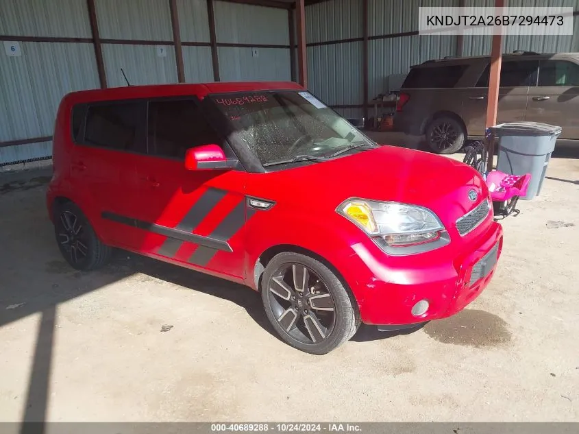 2011 Kia Soul + VIN: KNDJT2A26B7294473 Lot: 40689288