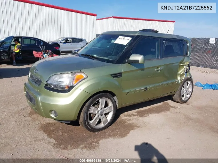 2011 Kia Soul ! VIN: KNDJT2A21B7225562 Lot: 40695139