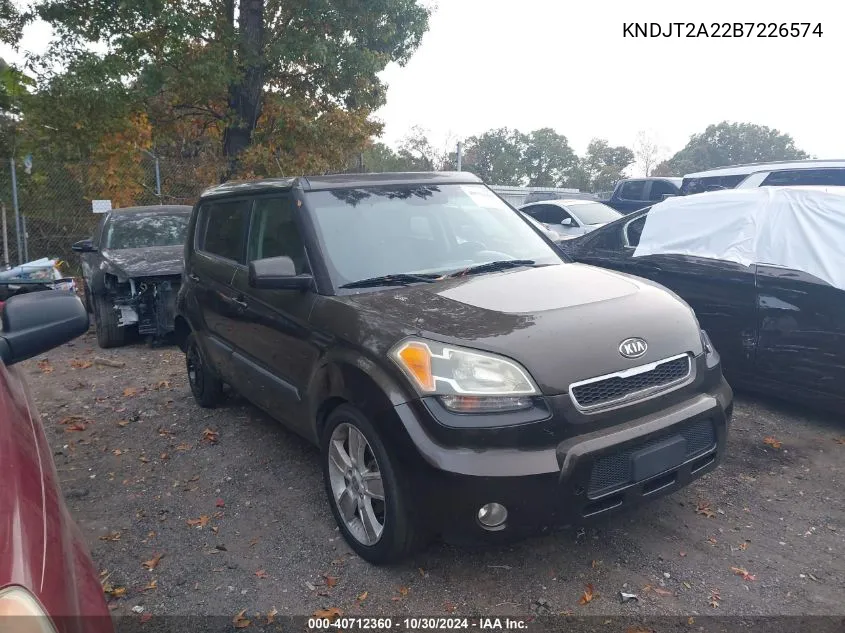 2011 Kia Soul ! VIN: KNDJT2A22B7226574 Lot: 40712360