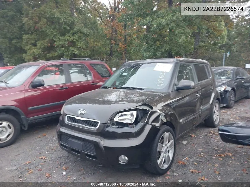 2011 Kia Soul ! VIN: KNDJT2A22B7226574 Lot: 40712360