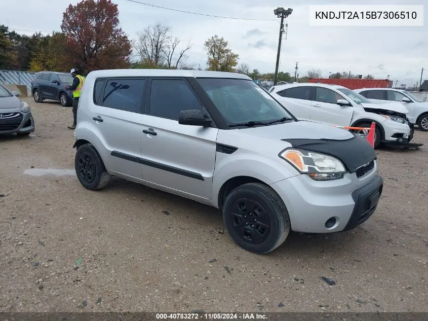 2011 Kia Soul VIN: KNDJT2A15B7306510 Lot: 40783272