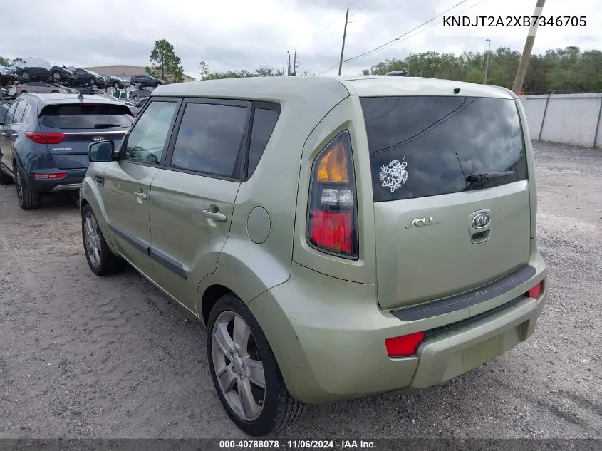 2011 Kia Soul ! VIN: KNDJT2A2XB7346705 Lot: 40788078