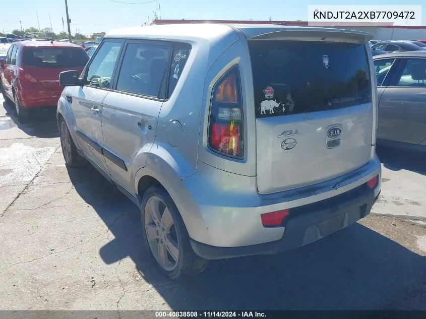 2011 Kia Soul Sport VIN: KNDJT2A2XB7709472 Lot: 40838508