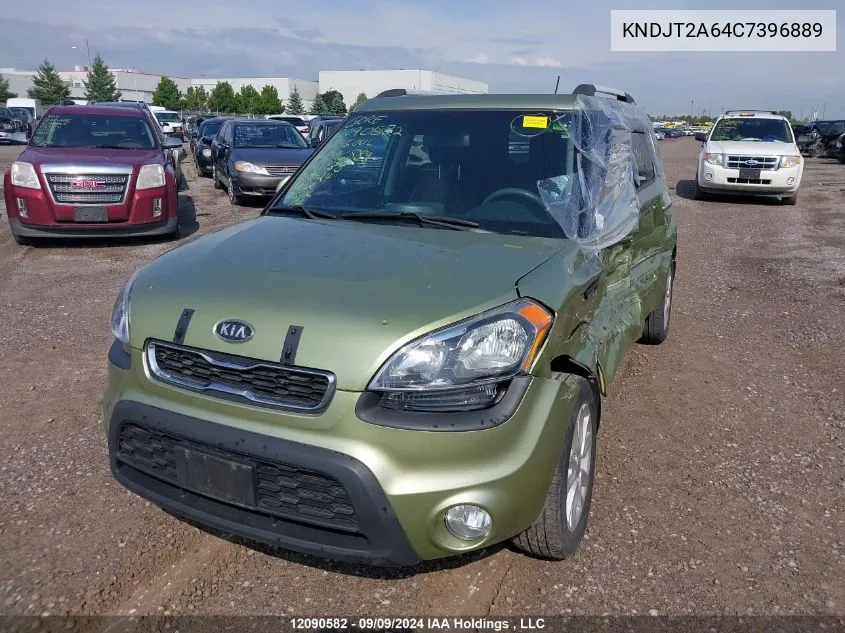 2012 Kia Soul VIN: KNDJT2A64C7396889 Lot: 12090582